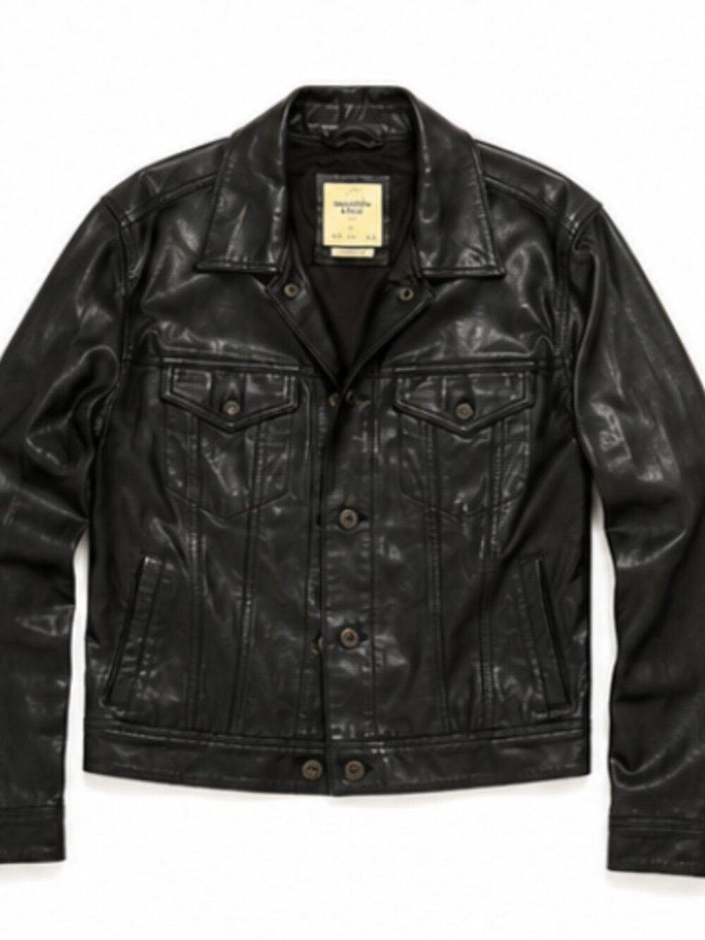 Abercrombie & Fitch Black Leather Jacket
